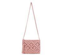 Cymwer Bohemian Tassel Clutch Bag Multi-Purpose Vacation Beach Sling Pack Large Capacity Elegant Crochet Shoulder Bag Outdoor Travel Summer Beach Bags (Pink)