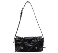 Cymwer Bolso de Hombro de Lujo para Mujer Correa Ajustable Bolso Satchel Simple Bolso Bandolera de Moda con múltiples Bolsillos Bolso para Citas Femeninas (Negro)