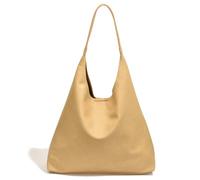 Cymwer Bolso Versátil para Las Axilas de Mujer Bolso de Mano de Ocio de Cuero de PU Bolso de Mano Vintage de Gran Capacidad Bolso Simple con Juego de Embrague a Juego (Amarillo)