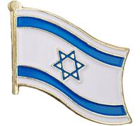 Cymwer Broche de joyería de la bandera de Israel, broche decorativo estético, elegante adorno de insignia, aleación de hierro para mochila, bolso bandolera, ropa