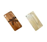 Cymwer Conjunto de Cuchillo de Pan y Tabla de Cortar con Diseño Rústico para Baguettes, Bagels y Pan Artesano - A+B