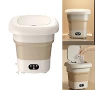Cymwer Lavadora Portátil, Mini Lavadora, Lavadora Plegable De Gran Capacidad Mejorada De 9 litros con 3 Modos De Limpieza Profunda para Ropa De Bebé, Ropa Interior Y Viajes.