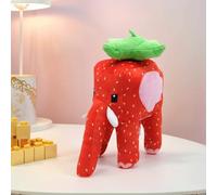 Cymwer Peluches de Anime Suaves y Acogedores, Muñecos Cartoon de Felpa Coleccionables y Decoración para el Hogar, Regalos para Fans, Elefante de Fresa