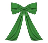 Cymwer Satin Ribbon Bow Decoraciones de fiesta de la fiesta, decoración de la cinta de arco gigante, Bownot colgante de cinta grande para la fiesta de pared de la fiesta de cumpleaños (verde)