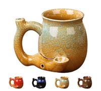 Cymwer Taza de Café and Bake, Jarra de Cerámica con Forma de Tetera, Taza Ergonómica para Latte, Regalo de Cumpleaños, Halloween, Navidad - Modelo A