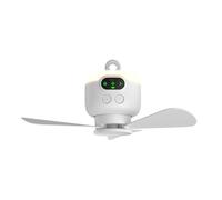 Cymwer Ventiladores de Techo portátiles Luces, Ventilador Colgante de operación de batería con Control Remoto USB Ventilador Recargable 3 Velocidad del Viento para Supervivencia