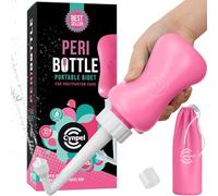 Cynpel Bidet Portatil para Postparto - Bidé portátil de 350 ml para Mujeres - Bide portatil para maternidad postparto - Botella de lavado perineal posparto - Rosa