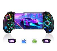 CYOYPPY Controlador de juego móvil para iPhone/Android, funda de teléfono compatible con controlador de juegos, controlador de teléfono inalámbrico para Xbox Game Pass, PlayStation, Steam Link, Call