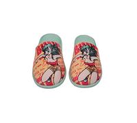 CYP BRAND Dragon Ball - Zapatillas de casa abiertas, Diseño Bulma, Suaves, Talla 36/37, Amarillo y Azul, Producto Oficial, ZP-2136-DB