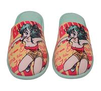 CYP BRAND Dragon Ball - Zapatillas de casa abiertas, Diseño Bulma, Suaves, Talla 40/41 EU, Amarillo y Azul, Producto Oficial, ZP-2140-DB
