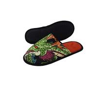 CYP BRAND Dragon Ball - Zapatillas de casa abiertas, Diseño Shenron, Suaves, Talla 44/45, Multicolor, Producto Oficial, ZP-0144-DB