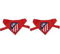 CyP Brands- Atlético de Madrid, Bandana, Accesorios para Mascotas, Cuello para Perros, Bufanda, Color Rojo, Producto Oficial (Paquete de 2)
