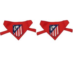 CyP Brands- Atlético de Madrid, Bandana, Accesorios para Mascotas, Cuello para Perros, Bufanda, Color Rojo, Producto Oficial (Paquete de 2)