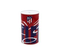 CyP Brands Atlético de Madrid- Hucha de Metal, Sellada, Hucha Grande, Color Rojo, Producto Oficial