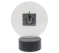 CyP Brands-Atlético de Madrid, Reloj, Despertador, Metacrilato, con Luz, Color Transparente, Producto Oficial