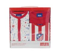 CyP Brands-Atlético de Madrid, Ropa para Bebé, Body, Babero, Pijama, Color Rojo, 6 a 9 Meses, Producto Oficial