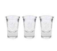 CyP Brands- Atlético de Madrid, Vaso de Chupito, Vidrio, Resistente y Apto para Lavavajillas y Microondas