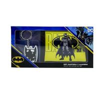 CyP Brands- Batman- Set de Regalo, Llavero y Cartera, Pack Regalo, Multicolor, Producto Oficial