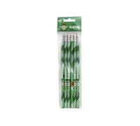 CyP Brands-Betis- Set de papeleria, 6 lápices, Lápices con Goma, Escritura, Color Verde, Producto Oficial