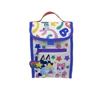 CyP Brands- Bluey, Bolsa de Merienda, Arco Iris, Rainbow, Bolsa, Asas, Sostenible, Reciclable, Multicolor, Producto Oficial