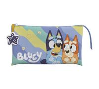 CyP Brands-Bluey, Estuche, Portatodo, Material Escolar, Preescolar,Light Waves, Color Azul, Producto Oficial