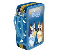Cyp brands-bluey,plumier 3 pisos con material escolar, estuche complet