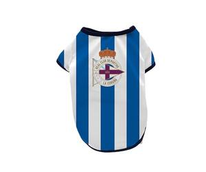 CyP Brands- Deportivo de la Coruña, Camiseta para Perro, Impermeable, Abrigo, Ropa para Mascotas, Talla S, Color Azul, Producto Oficial