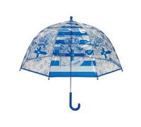 CyP Brands-Deportivo de la Coruña-Paraguas Infantil, Burbuja, Transparente, Paraguas Manual, 48 cm., Multicolor, Producto Oficial