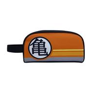 CYPBRANDS CyP Brands-Dragon Ball- Neceser, Bolsa de aseo, Baño, Viaje, Lonchera, Bolsa merienda, Naranja, Producto Oficial