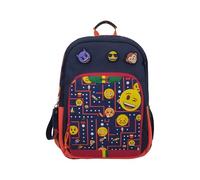 CyP Brands-Emoji, Mochila escolar, Mochila, Adaptable a carro, Material escolar, Backpack, Arcade, Color azul, Producto Oficial