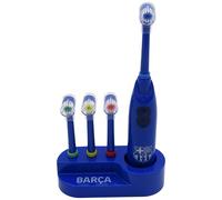 CyP Brands-FC Barcelona, Cepillo de dientes, Aseo, Higiene bucal, Cepillo vibratorio, Funciona con pilas, Color azul, Producto Oficial