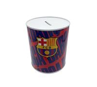 CyP Brands FC Barcelona - Hucha de Metal, Sellada, Hucha Mediana, Color Blaugrana, Barça, Producto Oficial