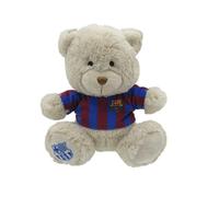 CyP Brands- FC Barcelona, Osito de Peluche, Peluche, 20 cm, Juguetes, Oso con Camiseta, Fútbol, Color Beige, Producto Oficial