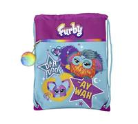 CyP Brands- Furby, Mochila Saco Infantil, con Asas Regulables, Rucksack, Furby, Multicolor, Producto Oficial