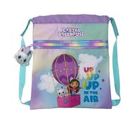 CYPBRANDS CyP Brands-Gabby, Mochila saco, mochila con cuerdas, Preescolar, Complementos, Color Morado, Producto Oficial