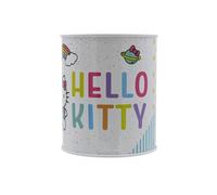 CYPBRANDS Hello Kitty, Sanrio, Hucha, Monedas, Ahorro, Hucha Metal, Color Blanco, Producto Oficial