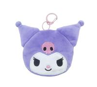 CYPBRANDS Hello Kitty, Sanrio, Kuromi, Monedero, Bolsito, Figura 3D, Cara Kuromi, Peluche, Color Morado, Producto Ofiicial