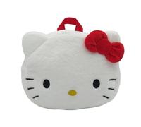 CyP Brands- Hello Kitty, Sanrio, Mochila, Peluche, Bolsos, Figura 3D, Cara Hello Kitty, Color Blanco, Producto Oficial