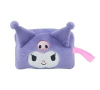 CYPBRANDS Hello Kitty, Sanrio, Neceser, Bolsa de Aseo, Peluche, Reversible, Kuromi y Hello Kitty, Color Morado, Producto Oficial