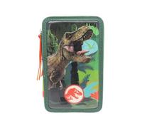 CyP Brands- Jurassic World, Estuche, Plumier de 3 Pisos, Material Escolar, Multicolor, Producto Oficial