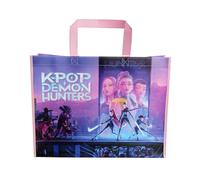 CYP Brands - K-Pop Demon Hunters Bolsa Shopping, Multicolor,Saja boys,Derpy, Bolsa Reutilizable, Tote Bag Resistente,Producto Oficial