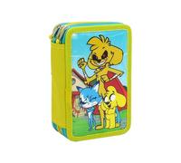 CYP BRANDS- Mikecrack, Estuche, Plumier de 3 Pisos, Material Escolar, Multicolor, Producto Oficial