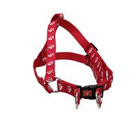 Osasuna - Arnés para Perro, Antitirones, para Perro Grande, Arnés Transpirable, Ajustable, con Escudo del Equipo, Accesorios para Perros, Color Rojo, Talla L, Producto Oficial (CyP Brands)