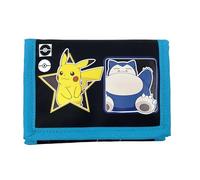 CyP Brands-Pokémon- Billetera, Monedero,Cartera, Color negro, Pikachu, Squirtle, Charmander, Bulbasaur, Producto Oficial