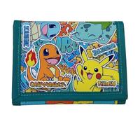 CyP Brands-Pokémon- Billetera, Monedero,Cartera, Urban Colors, Multicolor, Pikachu, Squirtle, Charmander, Bulbasaur, Producto Oficial