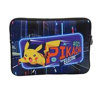CyP Brands-Pokémon- Funda para Portátil 15 Pulgadas, Maletín de Ordenador, Funda Protectora Portátil, Impermeable, Multicolor, Producto Oficial
