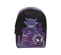 CyP Brands-Pokémon, Mochila juvenil, Adaptable a carro, Gengar, Material escolar, Casual, Con Cremallera, Backpack, Color Negro, Producto Oficial