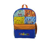 CyP Brands-Pokémon- Mochila, Starters, Mochila escolar, Mochila juvenil, Material escolar,Backpack, Multicolor, Producto Oficial
