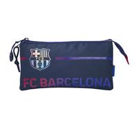 CYPBRANDS- FC Barcelona- Estuche, Portatodo, Material Escolar, Color Blaugrana, Barça, Mes Que un Club, Producto Oficial