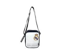 CyP Brands- Real Madrid, Bandolera, Bolso, Cartera, Riñonera, Color Blanco, Producto Oficial